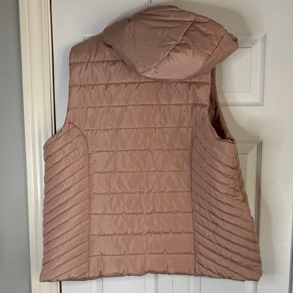 Maurices Blush Quilted Hooded Vest - Picture 3 of 5